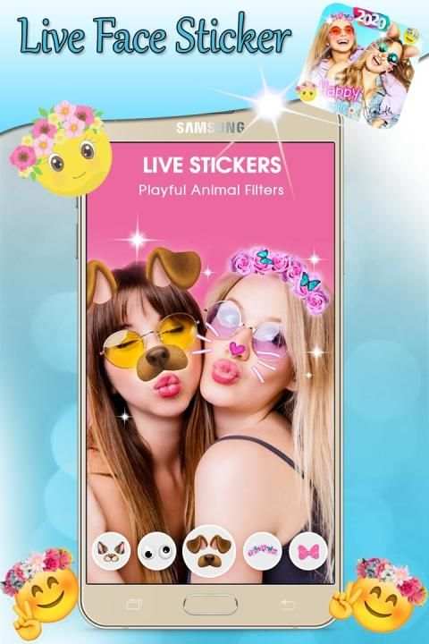 Autocollants SnapCam Live Face 2020 screenshot 2