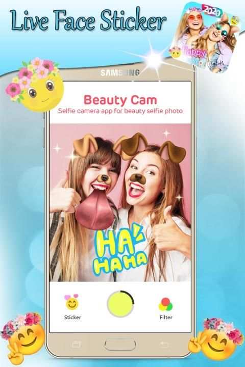 Autocollants SnapCam Live Face 2020 screenshot 3