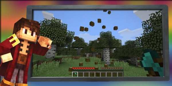 Tree Capitator mod MCPE screenshot 2