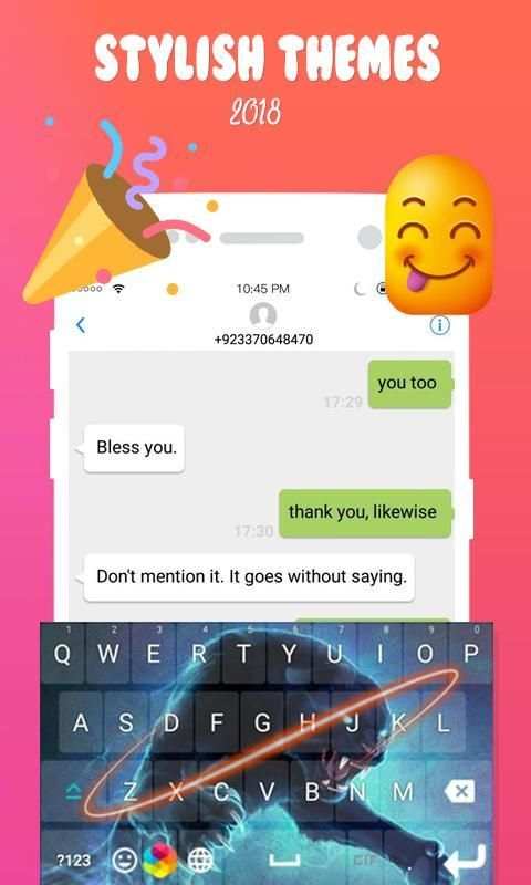 Stylish Keyboard - Panther Keyboard, Emoji, Themes screenshot 1