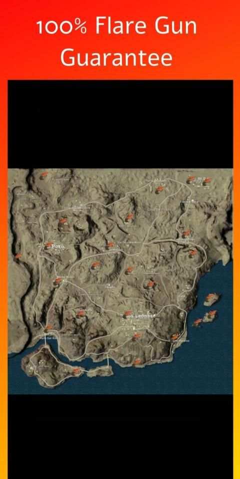 Flare Gun Location In PUBG MOBILE : All Maps screenshot 2