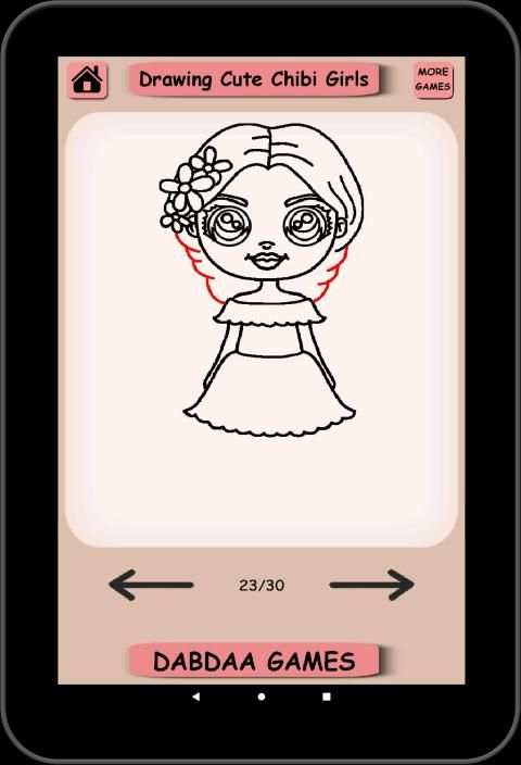 Drawing Cute Chibi Girls, How to draw girls screenshot 5