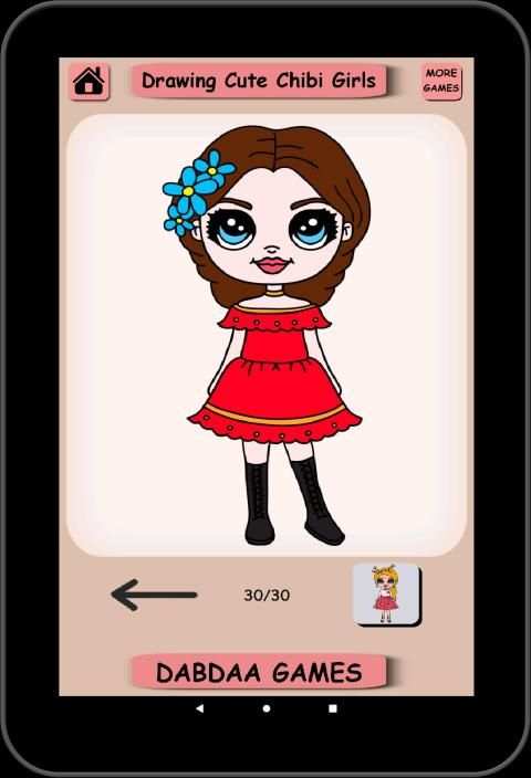 Drawing Cute Chibi Girls, How to draw girls screenshot 3