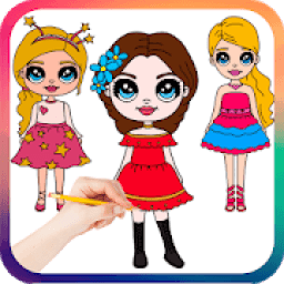 ikon Drawing Cute Chibi Girls, How to draw girls