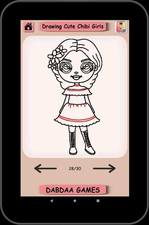 Drawing Cute Chibi Girls, How to draw girls screenshot 2