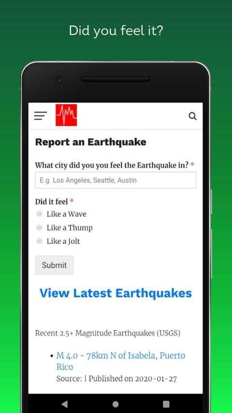 SafeQuake - Newest Earthquakes & Prepare Guide screenshot 1