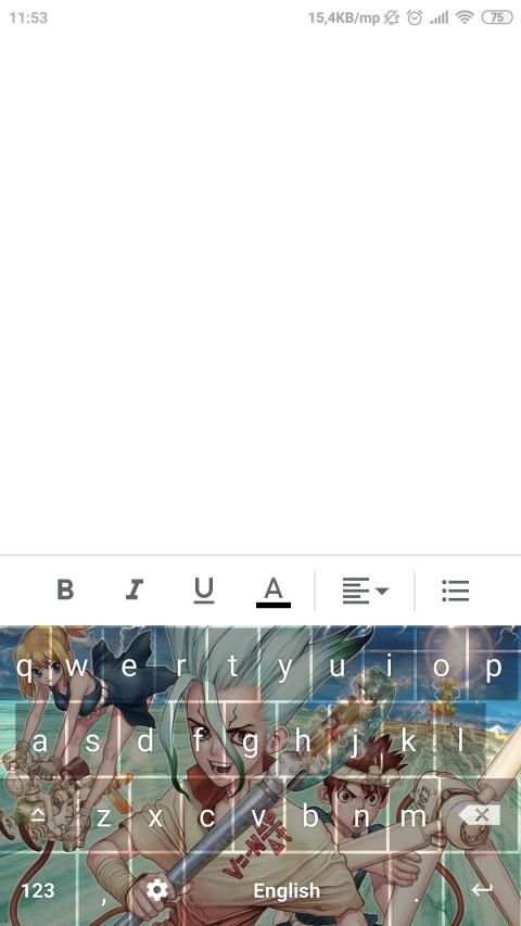 Anime Keyboard - Dr. Stone स्क्रीनशॉट 2