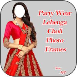 Party Wear Lehenga Choli Photo Frames