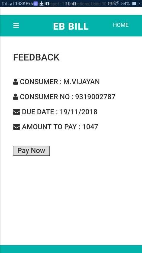 EB PAY - TNEB bill payment online screenshot 3