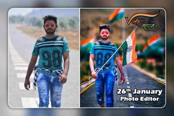 26 January Photo Editor - Indian Flag Photo Editor screenshot 2