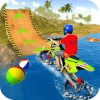 Water Surfer Motorbike Stunts