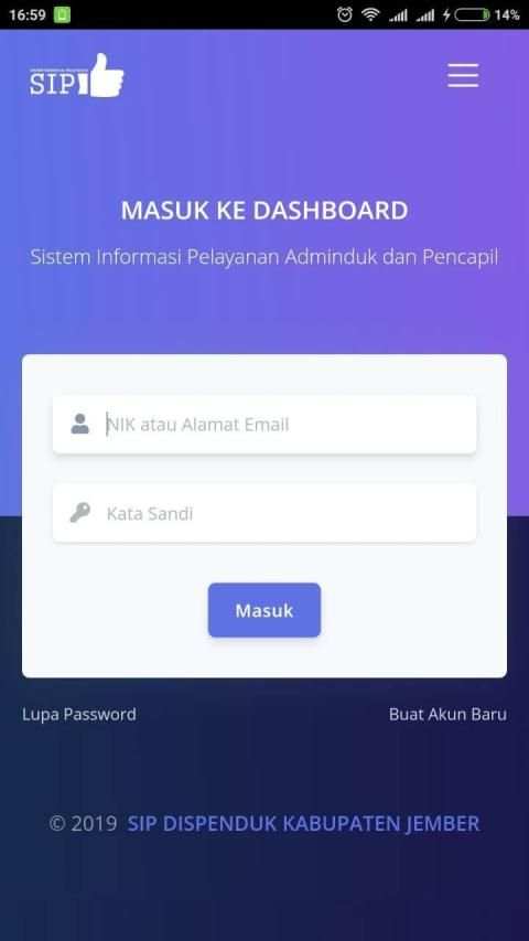 SIP Dispendukcapil Jember screenshot 2