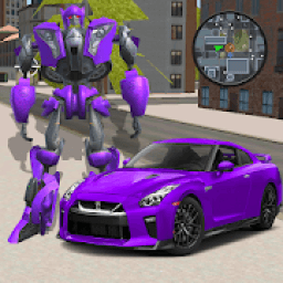 Robot Car Transforme Futuristic Supercar आइकन