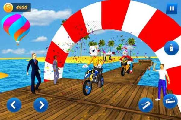 Stickman Water Surfer Bike Racing screenshot 9