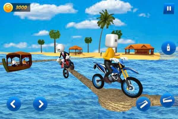 Stickman Water Surfer Bike Racing screenshot 4