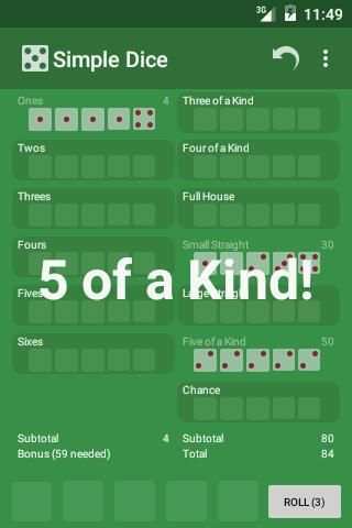 Simple Dice Free screenshot 6