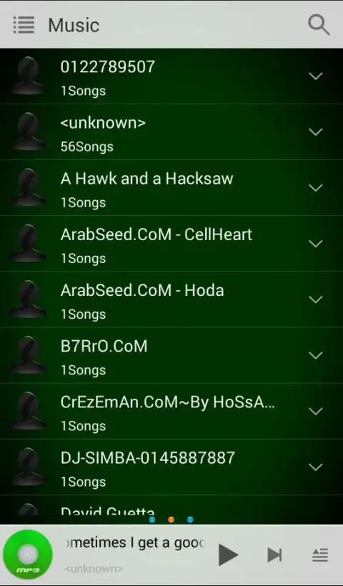 mp3 player for android screenshot 1