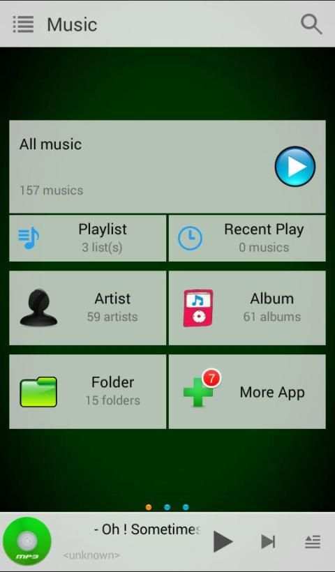 mp3 player for android स्क्रीनशॉट 6