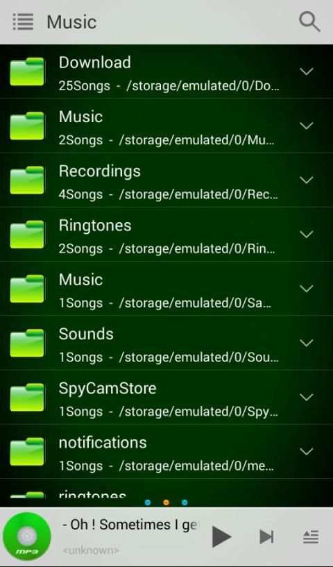 mp3 player for android screenshot 3