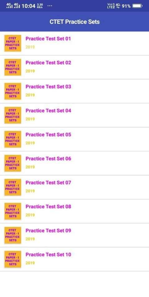 CTET Paper-I Solved Papers And Practice Sets скриншот 4