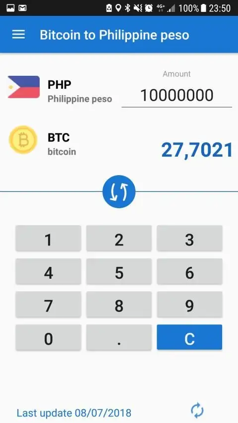 1 btc a php valore azioni intesa san paolo