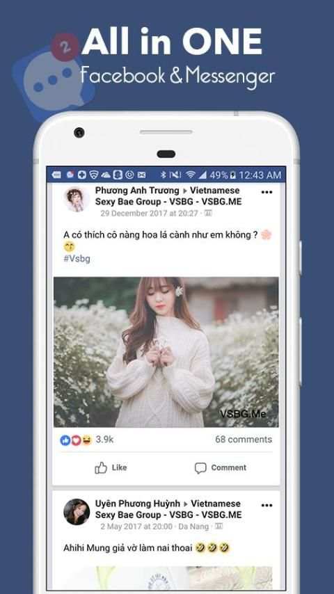Quick Messenger - Lite Messenger screenshot 2