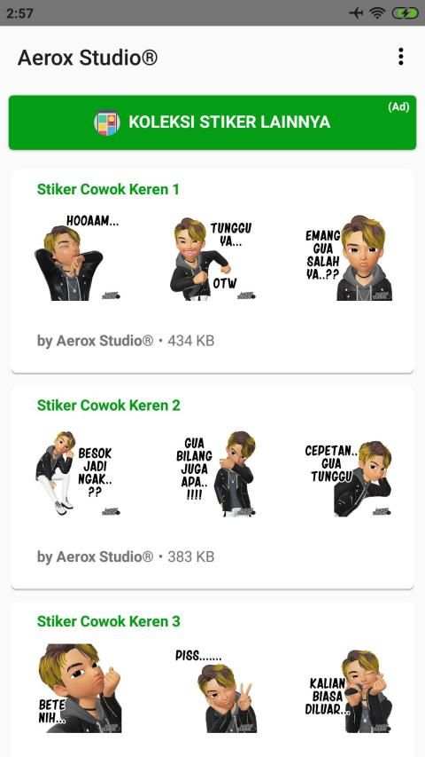 Stiker Cowok Ganteng WAStickerApps screenshot 5