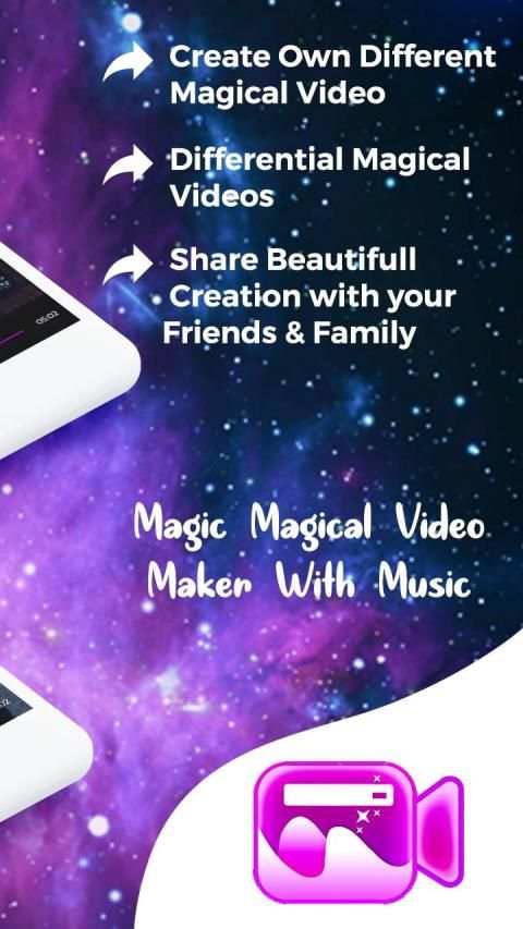 Magic Magical Video Maker With Music स्क्रीनशॉट 1