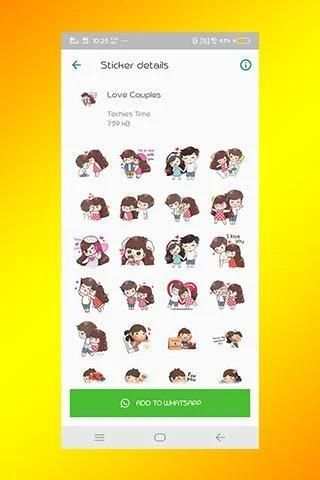 WA Love Stickers app screenshot 4