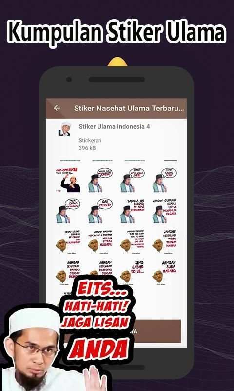 Stiker Nasehat Ulama Terbaru- WAstickerApps screenshot 1