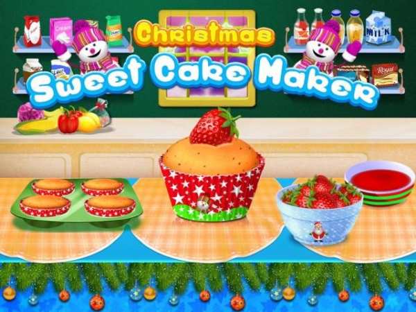 Christmas Sweet Cake Maker - Fun Cooking Game screenshot 1
