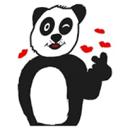 ikon Panda with character WAStickerApps