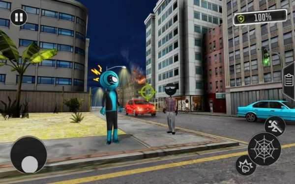 Stickman Rope Spider Warrior:Grand Crime Vice City screenshot 2