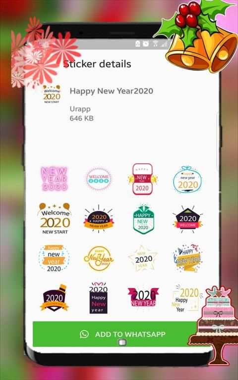 New Year Stickers for WhatsAppp 2020 screenshot 2