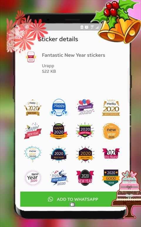 New Year Stickers for WhatsAppp 2020 screenshot 5