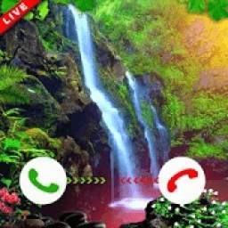 Nature Waterfall Caller Screen theme