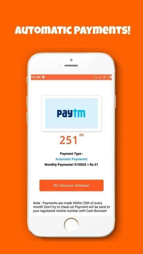 Cash Browser - Earn Money By Browsing, Games& More screenshot 1
