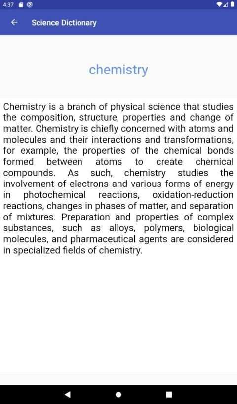 Science Dictionary screenshot 1