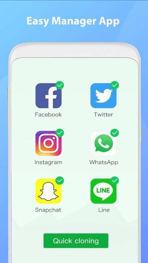 Messenger Dual App - Multi Accounts Parallel App screenshot 2