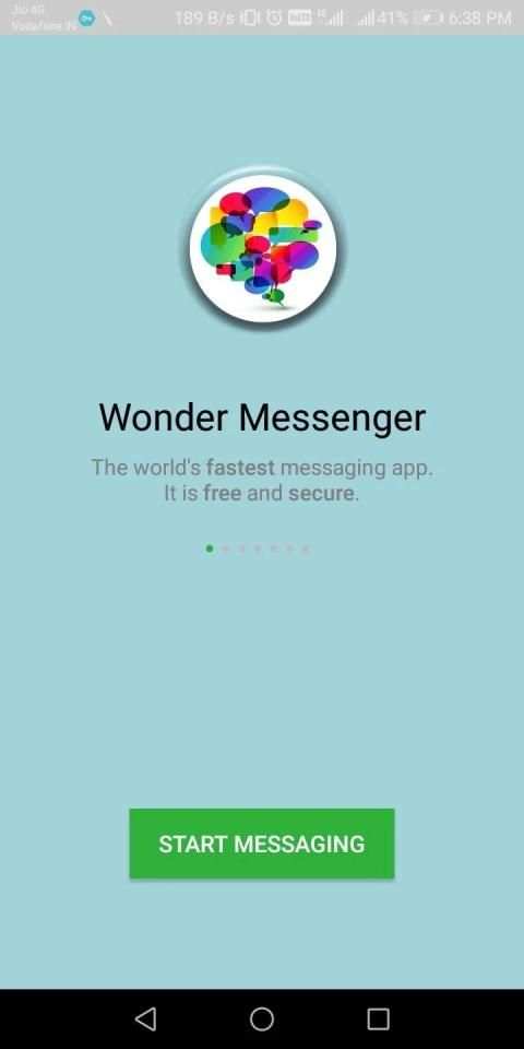 Wonder Messenger स्क्रीनशॉट 1