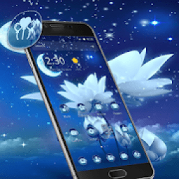 Night Moon Glitter Lotus Theme icon