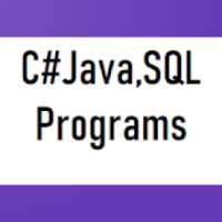 Learn C#,Java,SQL Programs and Tutorial
