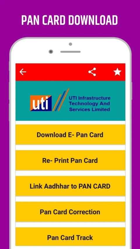 Pan Card Download App - status/Track, correction स्क्रीनशॉट 3