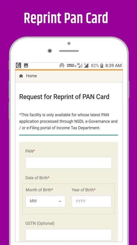 Pan Card Download App - status/Track, correction स्क्रीनशॉट 5