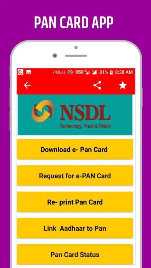 Pan Card Download App - status/Track, correction स्क्रीनशॉट 2