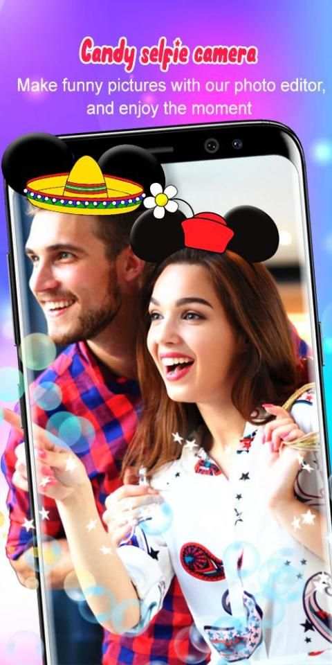 Candy Selfie Camera स्क्रीनशॉट 2