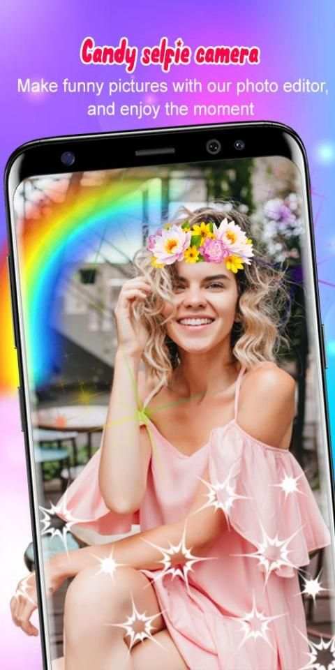 Candy Selfie Camera स्क्रीनशॉट 1