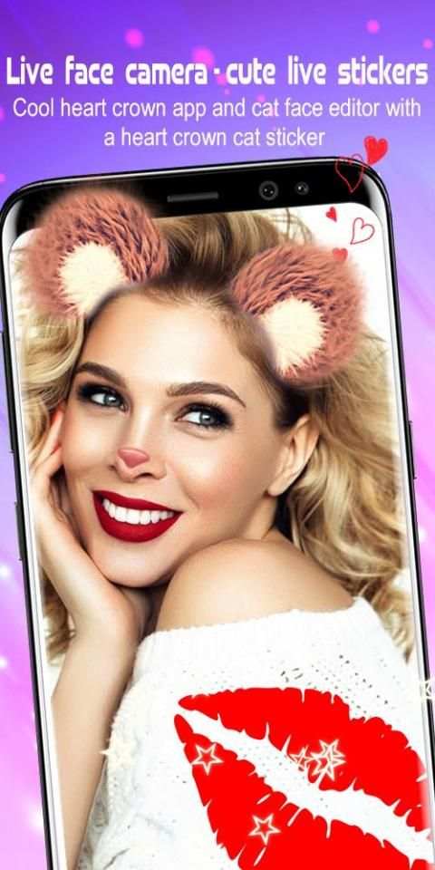 Live Face Camera – Sweet Snap screenshot 1