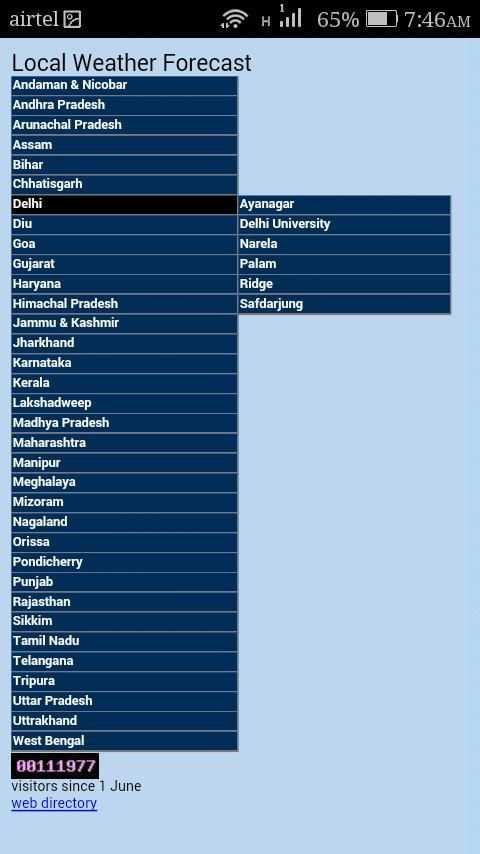IMD City Weather स्क्रीनशॉट 1