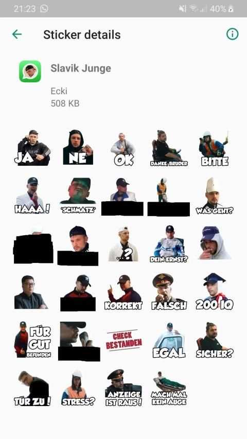 Slavik Junge / OST BOYS Sticker Pack für WhatsApp screenshot 3